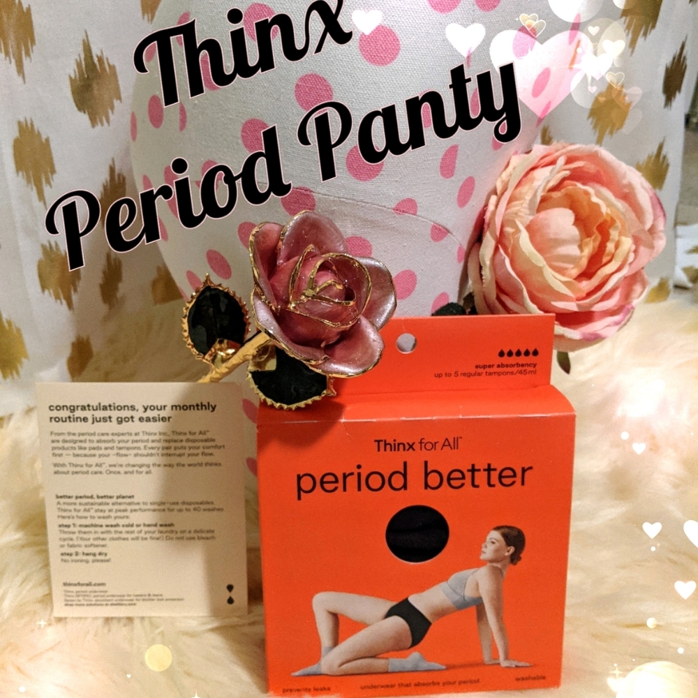 THINX Period Panties Women's Large Super Absorbancy Brief NWT